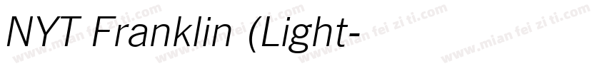 NYT Franklin (Light字体转换